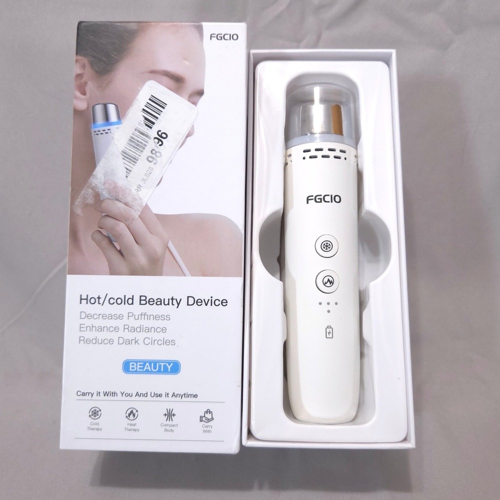 2-in-1 Facial Depuffing Wand Cold Heat Eye Face Massager Skincare Tool Portable